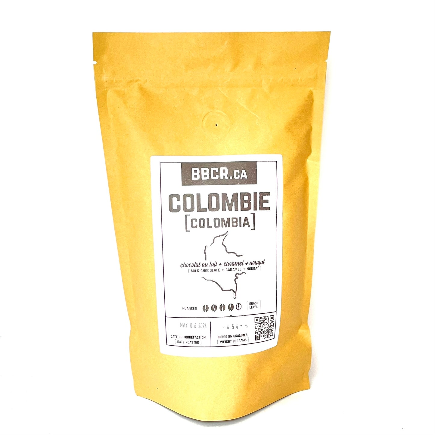 COLOMBIE GRAINS DE CAFÉ _227g_Brûlerie Artisanale Brown Bag