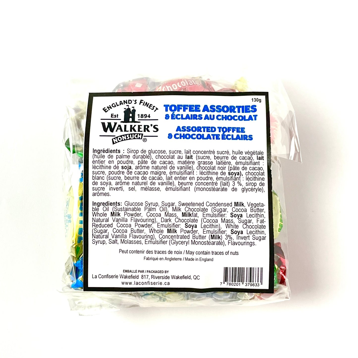 Walker Assorted Toffees and Eclair 130g