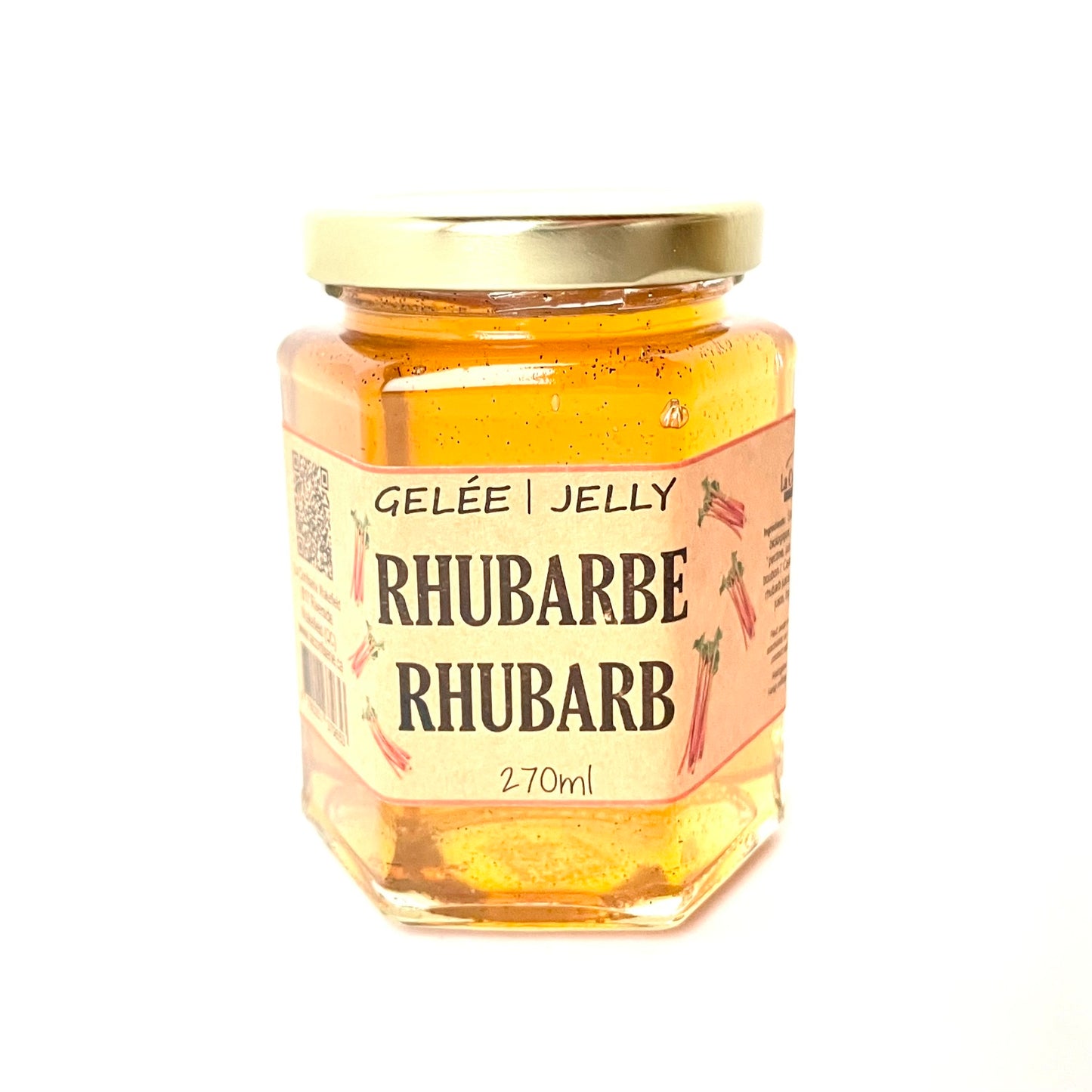 Rhubarb and vanilla jelly