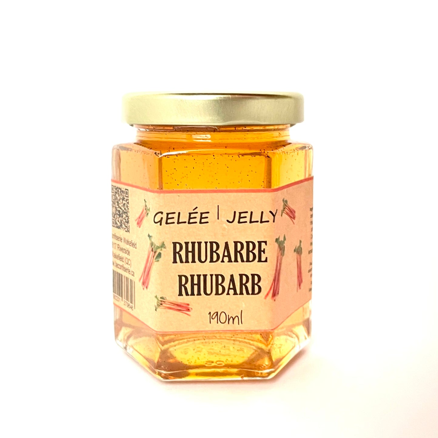 Rhubarb and vanilla jelly