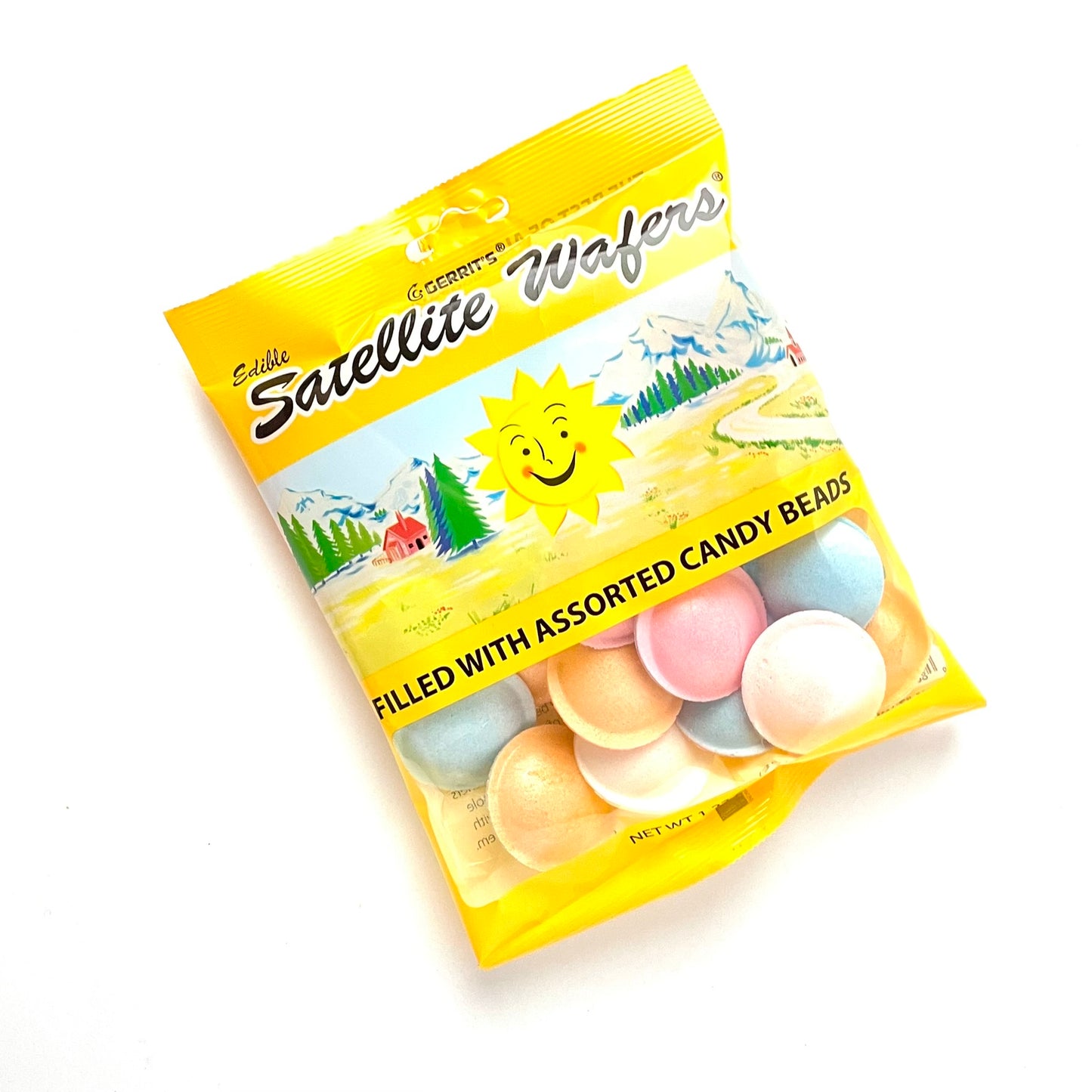 Gerrit's Satellite Wafers filled with candy beads