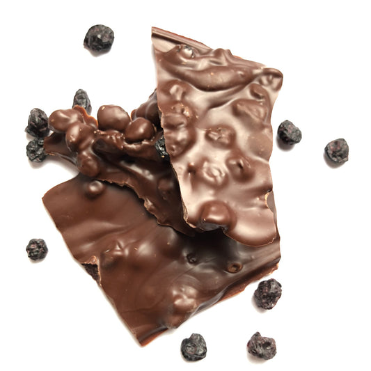 Écorce de chocolat - Bleuets