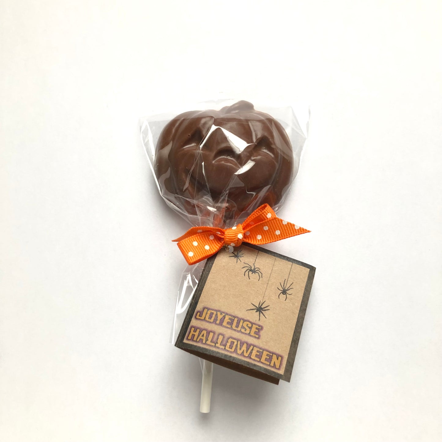 Sucettes de chocolat Halloween _ Citrouille
