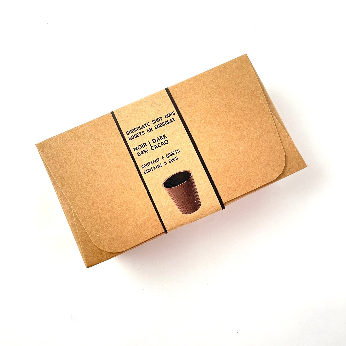 Godets de chocolat noir 71% de cacao - boîte de 25