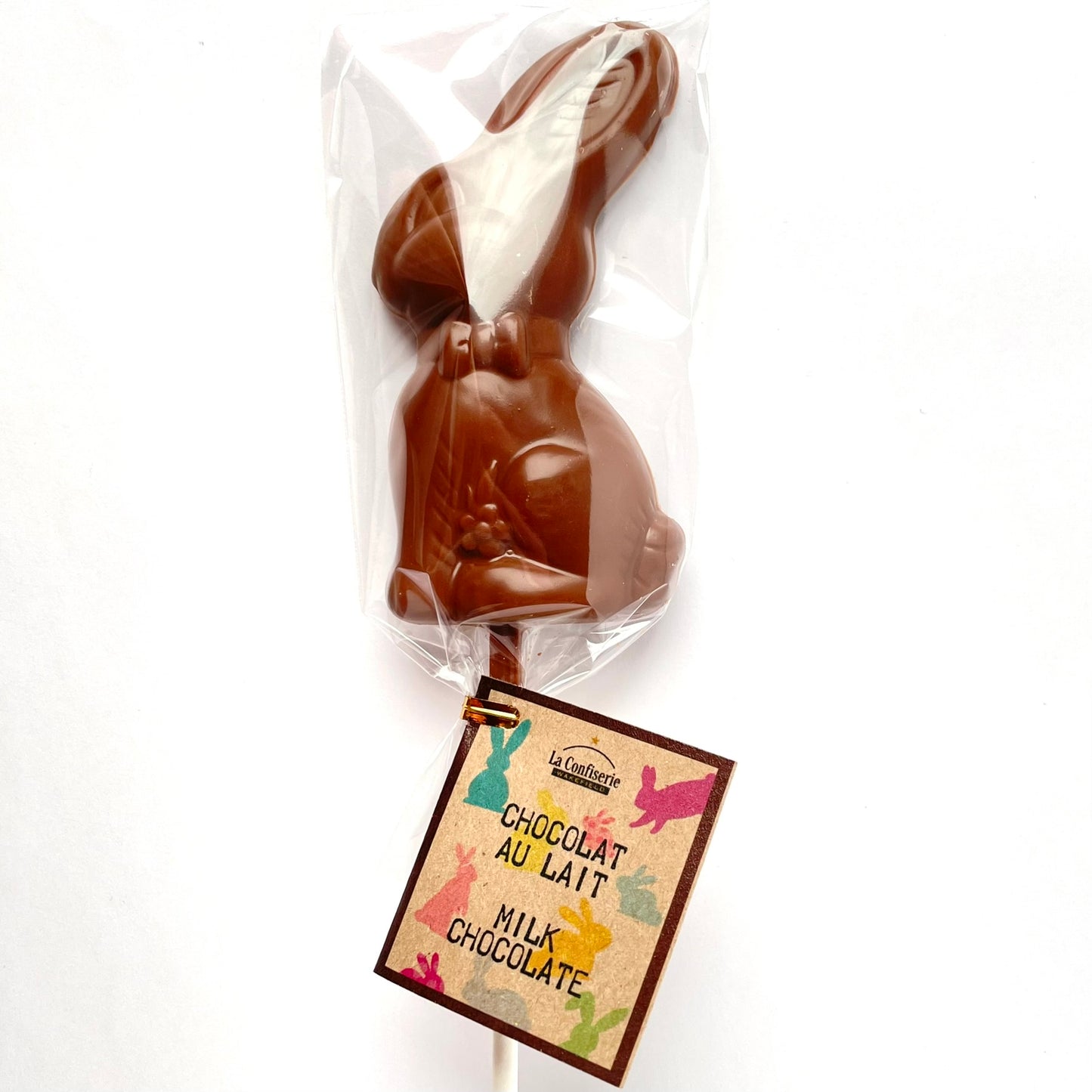 Easter Chocolate lollipop - Sitting Bunny