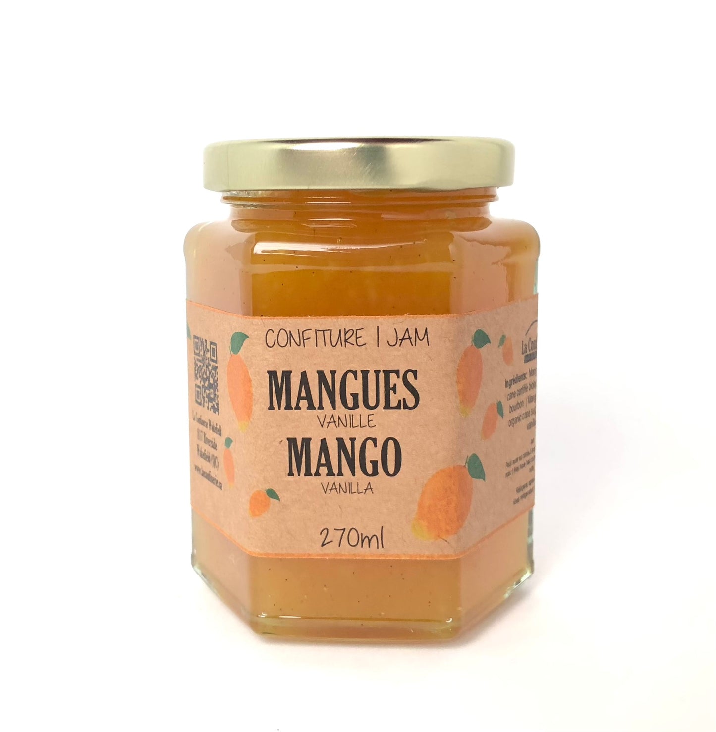 one  270ml jar of Mango vanilla jam