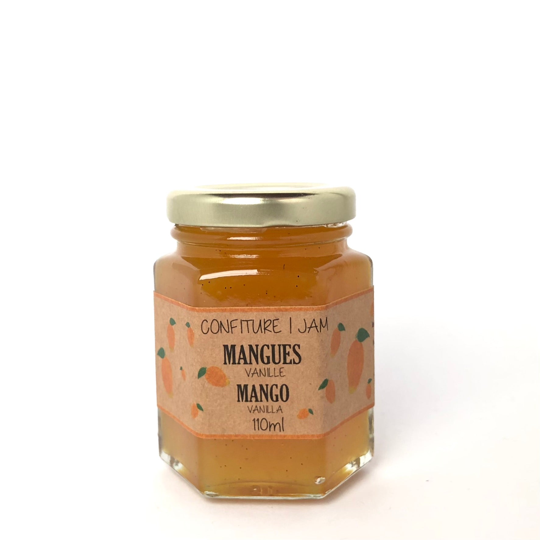 one  110ml jar of Mango vanilla jam