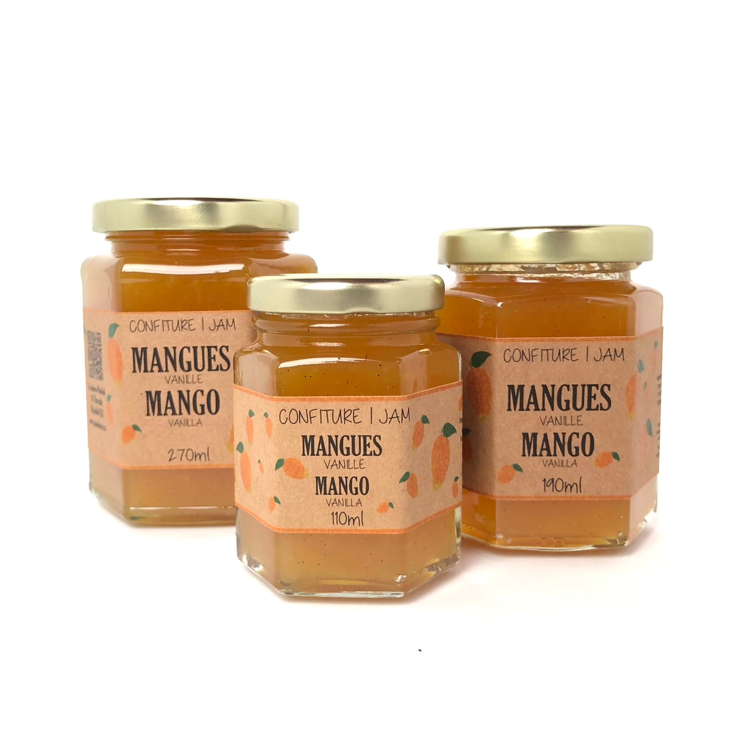 Mango and vanilla jam