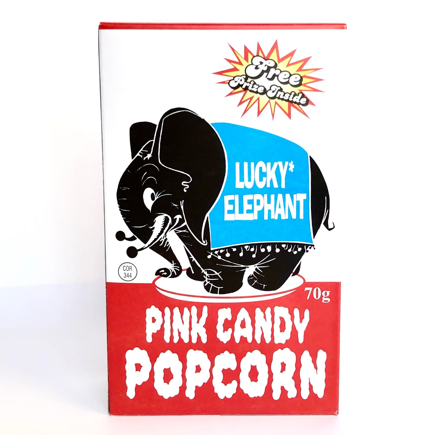 Lucky Elephant_ Pink Candied Popcorn