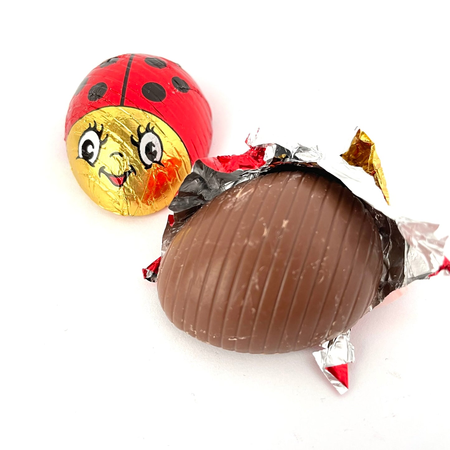 Foil-Wrapped Milk Chocolate Ladybugs