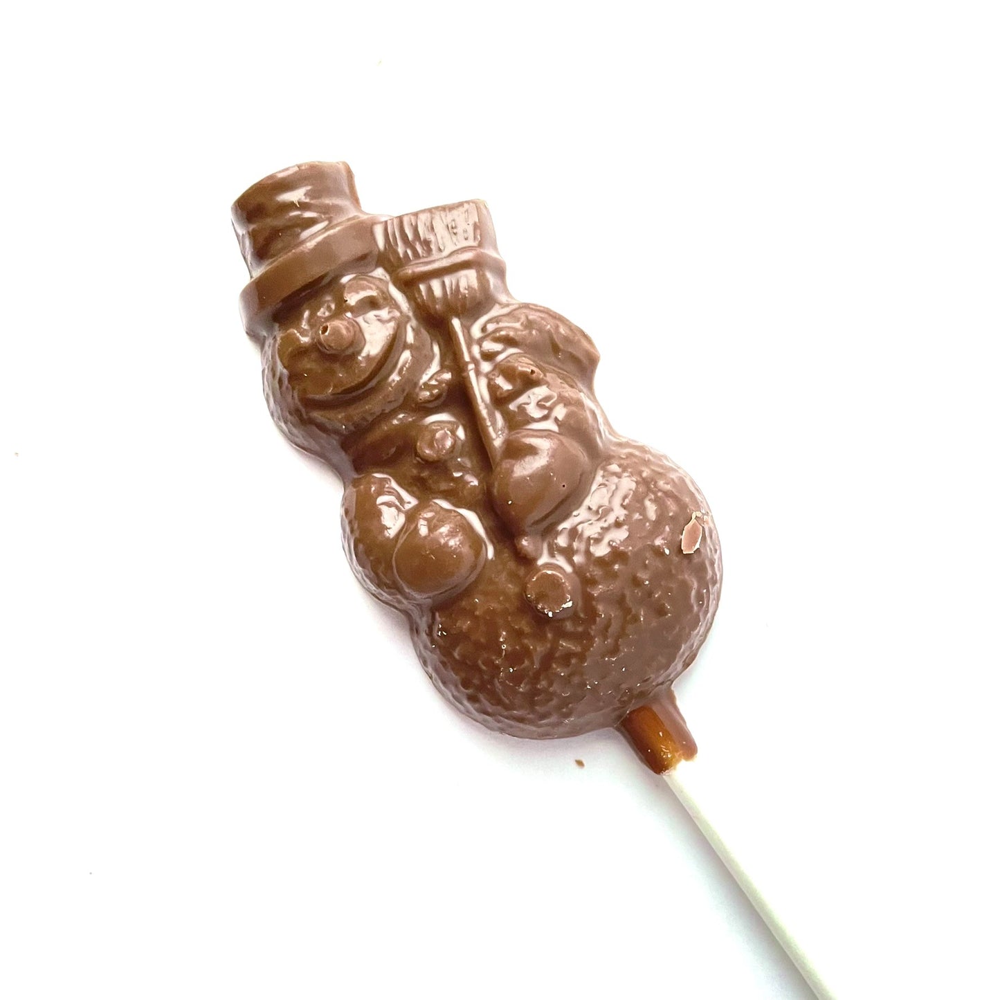 Sucette au Chocolat - Petit Bonhomme de Neige