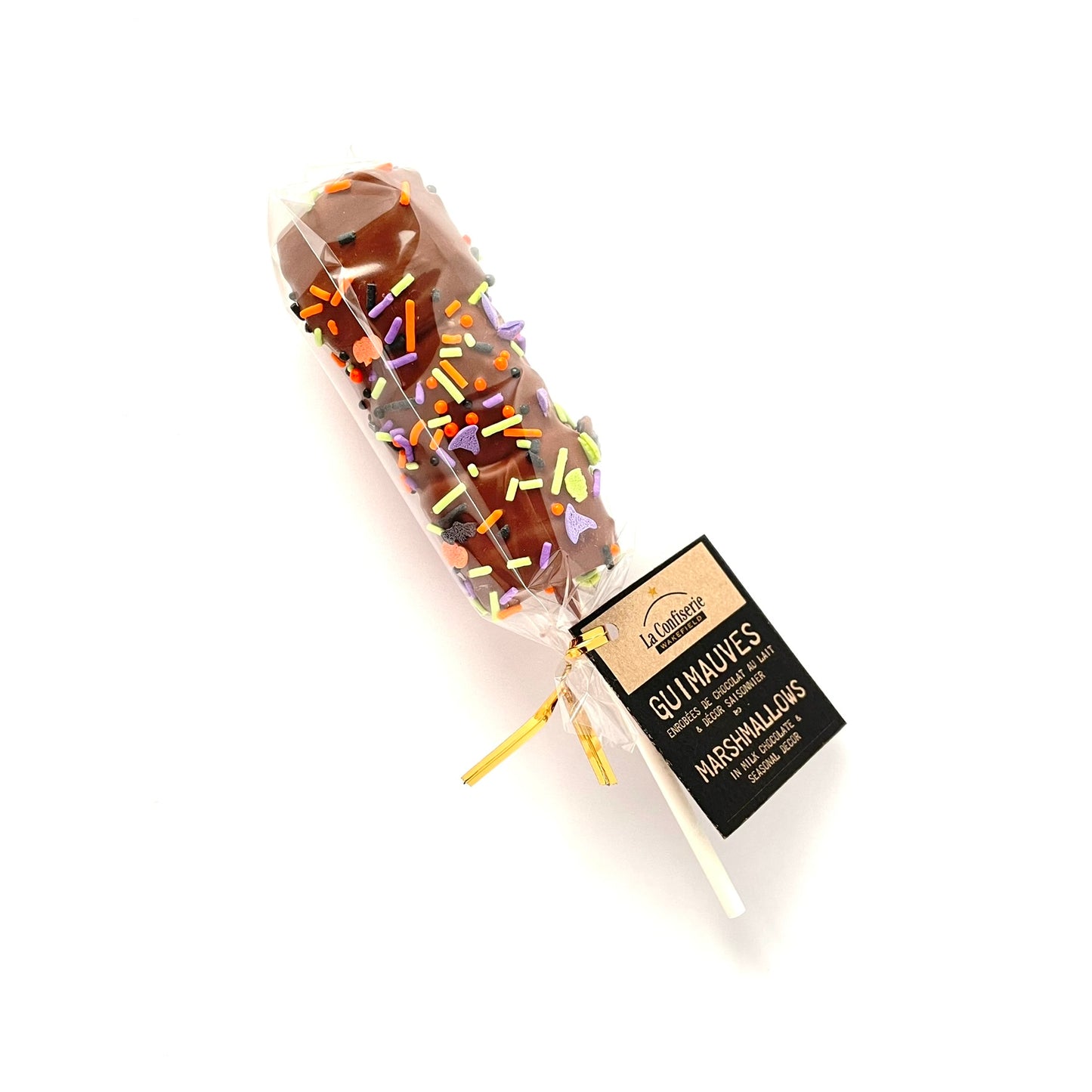 Marshmallows dipped in chocolate