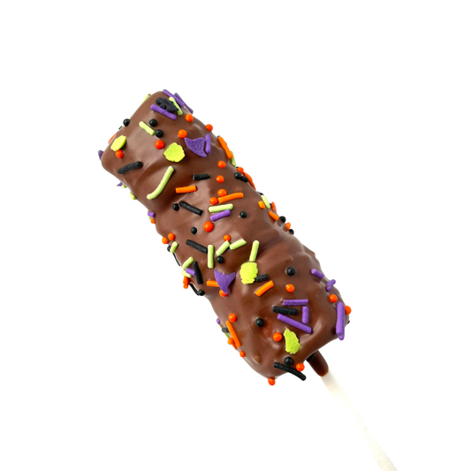 Marshmallows dipped in chocolate