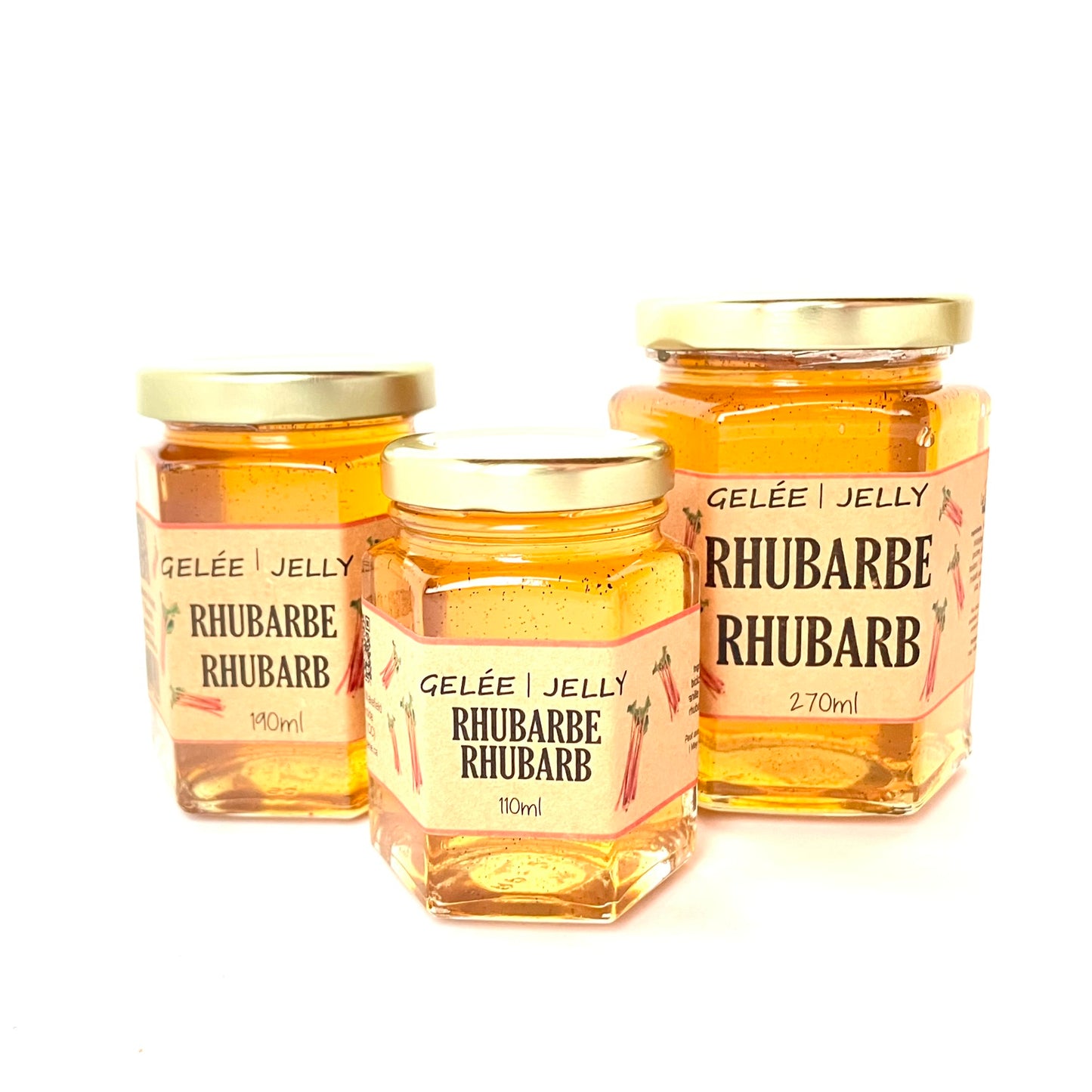 Rhubarb and vanilla jelly