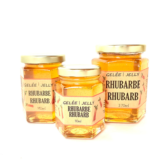 Rhubarb and vanilla jelly