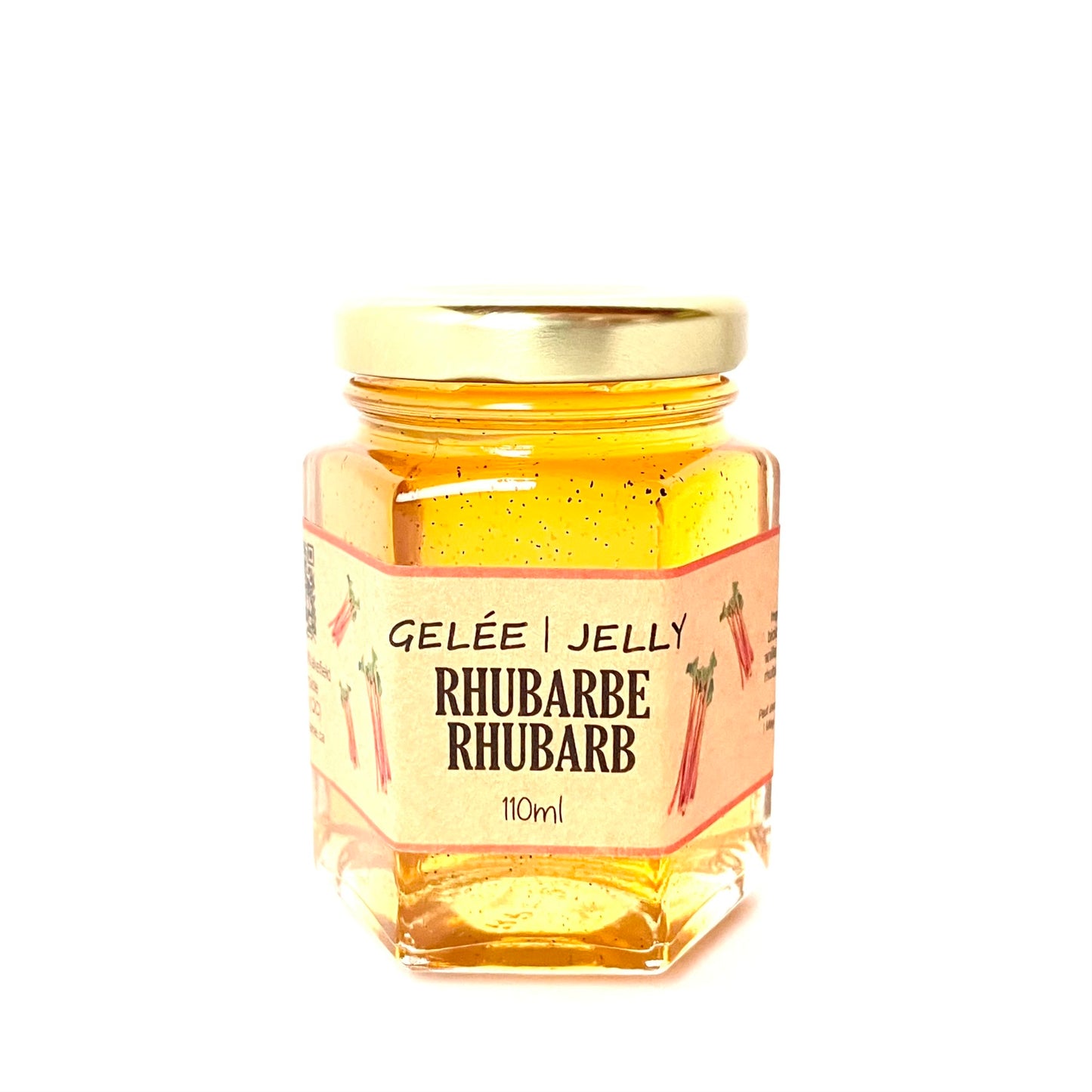 Rhubarb and vanilla jelly