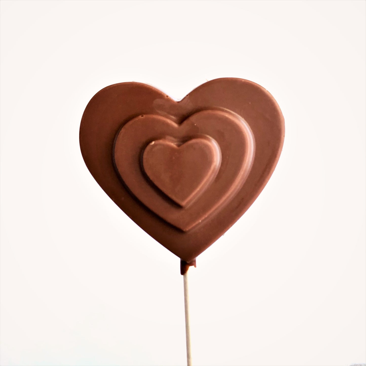 Chocolate lollipop_Heart within Heart