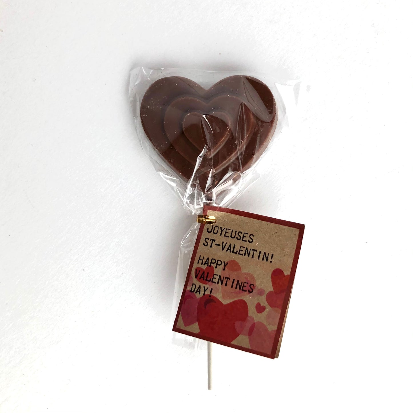 Chocolate lollipop_Heart within Heart