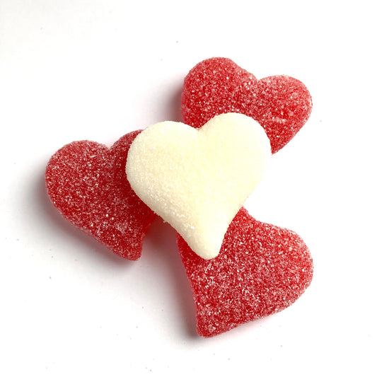 Gummies _ Coeurs Rouge et Blanc