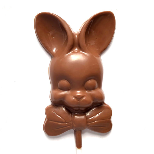 Easter Chocolate Lollipop - Bow tie bunny